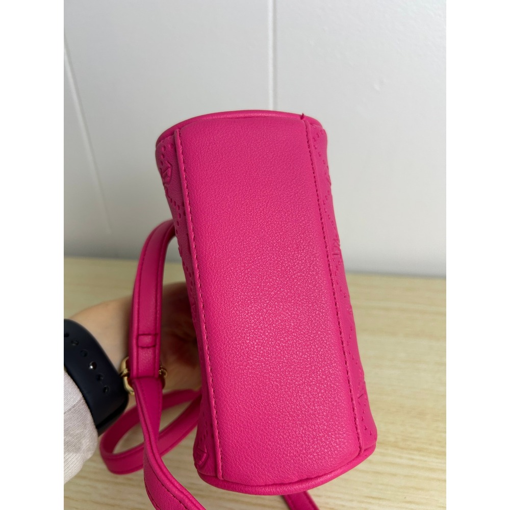 Juicy Couture Hot Pink Mini Satchel‎ Crossbody Purse Y2K bimbocore barbie - Picture 4 of 6